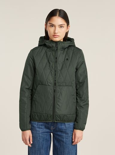 Utility Quilted Hooded Overshirt